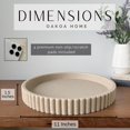 thumbnail image 4 of Bandeja decorativa OAKOA de resina beige para decoración de mesa de café, 4 of 6