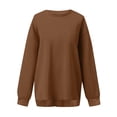 thumbnail image 3 of Womens Oversized Sweatshirts Hoodies Fleece Crewneck Sweaters Casual Tops Comfy Fall Fashion Outfits Winter Clothes, 3 of 5