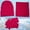 504_Hot Pink, variant on Women's Scarf Hat And Gloves Set Winter Beanie Hat Scarf Gloves Warm Fleece Knit Winter Hats Screen Gloves Neck Scarf Set Winter Gifts For Unisex Adult, Women's Accessories Scarf ,Hat,& Gloves