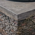 thumbnail image 5 of Outdoor 32" Wood Burning Light-Weight Concrete Square Fire Pit, Grey, 5 of 9