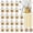 1.5 oz Hexagon - 96 Set with Labels, variant on 48 Pack Mini Honey Jars Party Favors in Bulk,1.5 oz Small Hexagon Glass Honey Jars with Dippers,Gold Lids,Bee Charms,Gift Bags and Jute-Great for Baby Showers,Weddings&Birthdays