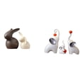 thumbnail image 1 of Juego de estatuas de cerámica de , figuras, esculturas, decoración de mesa, material cerámico artístico único, diseño agradable, adecuado para, 1 of 8
