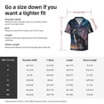 thumbnail image 5 of Pofeuu Night Sky Wolf Print Mens Casual Short Sleeve Shirts Beach Summer Spread Collar Pocket Tops Men's Casual Short-sleeved Shirt-4X-Large, 5 of 5