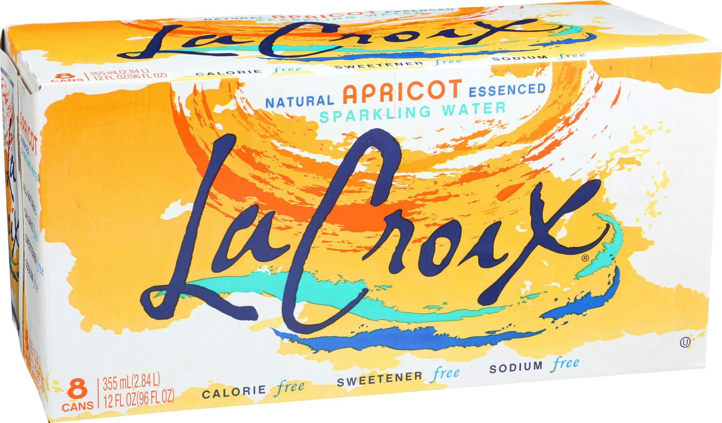 La Croix Sparkling Water Apricot 8 Pack 12 oz (Pack of 3)