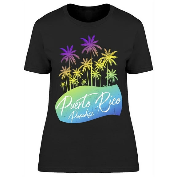Puerto Rico Paradise Graphic T-Shirt Women -Image by Shutterstock, Female Small