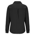 thumbnail image 5 of Jxximdong Button Up Shirts Women Cotton Linen Down Shirt Casual Long Sleeve Solid Color Shirts Loose Work Tops With Pockets Black Spring Tops XXXL, 5 of 5
