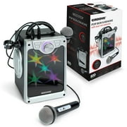 Croove Kid Karaoke Machine for Girls and Boys with 2 Microphones - Bluetooth, AUX, USB Connectivity and Flashing Disco Lights in Singing Machine