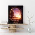 thumbnail image 4 of 5D DIY diamante pintura amanecer completo redondo taladro mosaico arte cuadro decoración del hogar FLhrweasw Nuevo, 4 of 9