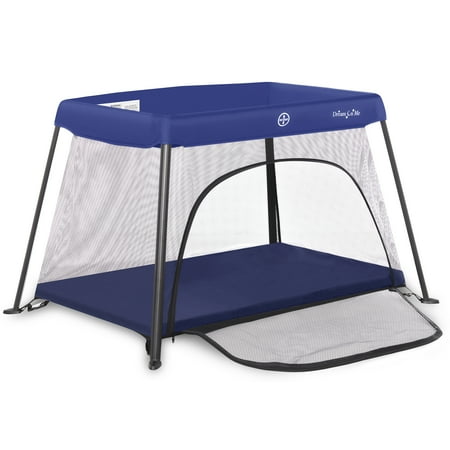 Dream On Me Travel Light Playard with Mesh Zipper Door in Navy Navy Playard with Zipper Door, Navy
