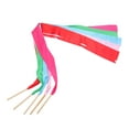 thumbnail image 4 of OULII 5Pcs Long Ribbon Assorted Color Wood for Gymnastics Performances, 4 of 8