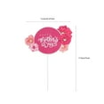 thumbnail image 2 of EXHUMKY 10Pcs Cake Insert Cards Red Cake Decor with Clear Printing Fine Craftsmanship, 2 of 8