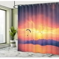 thumbnail image 5 of Ambesonne Sports Shower Curtain, Paragliding at Sunset, 69"Wx84"L, Orange, 5 of 5