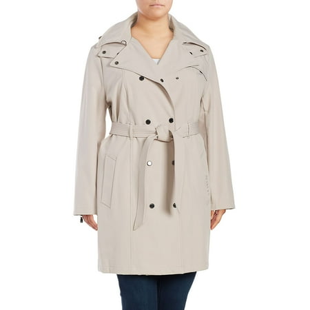 Plus Trenchcoat with Hood