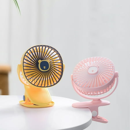 

Hesroicy Small Fan Portable Convenient Multifunction USB Charging Desktop Clip on Small Fan for Office