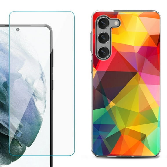 Shockproof Fashion Phone Case for Samsung Galaxy S23 5G, by OneToughShield ® - Polygon