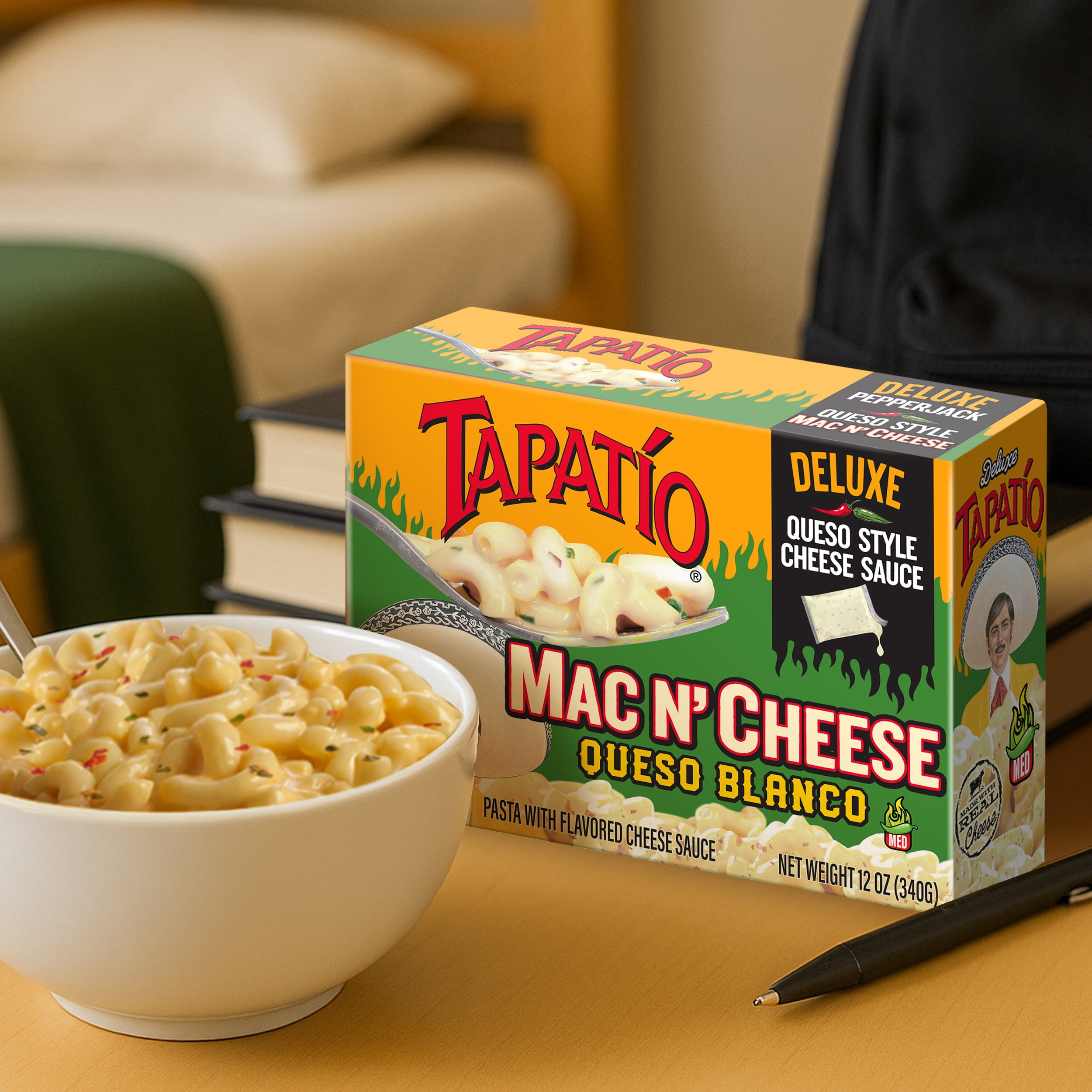 (2 pack) Tapatio Zesty Queso Blanco Mac & Cheese Deluxe (12 oz). Ready to Cook
