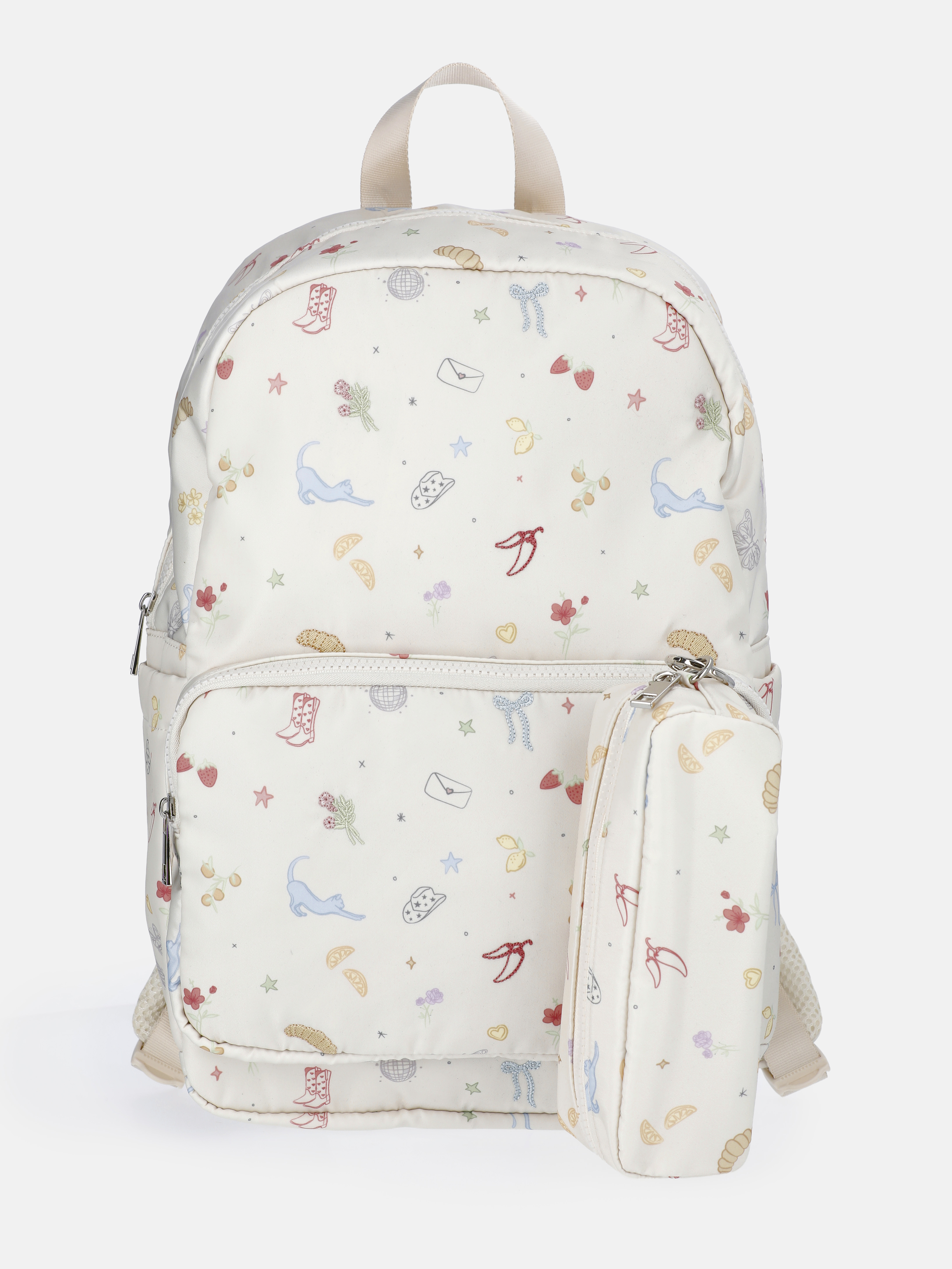 Weekend Academy Girl's Dome Backpack, Off-White Conversational