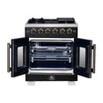 thumbnail image 5 of Forno Capriasca 30-Inch Freestanding French Door Gas Range, 4 Burners, Convection Oven, Energy Efficient, 5 of 13