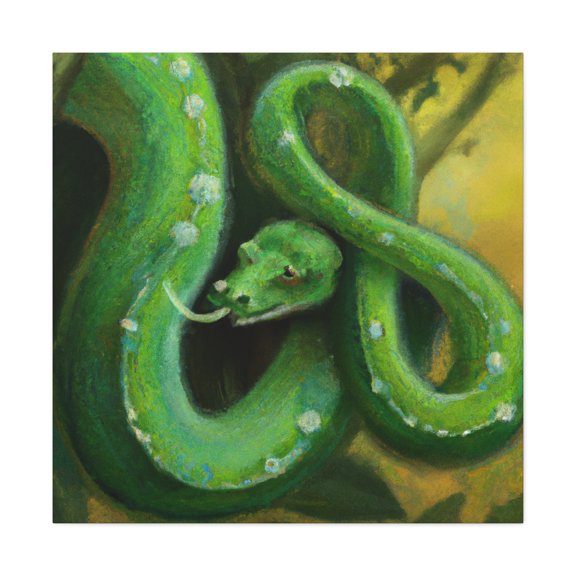 Green Tree Python Beauty - Canvas
