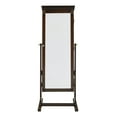 thumbnail image 5 of Linon Angela Cheval Mirror, Walnut, 63 inches High, 5 of 13