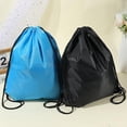 thumbnail image 3 of 2Pcs 2 Colors Drawstring Bags Waterproof String Backpack Bag Cloth Lightweight Gym Storage Draw Strings Back Cinch Sack Knapsack for Men Women Swimming Travel Beach Sports 16.5x13.6in Colorful, 3 of 9
