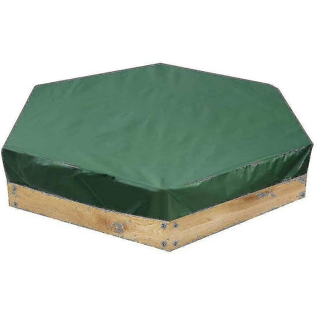Hexagonal Sandpit Cover Waterproof Dustproof with Drawstring for Sandpits, Pools, Garden Furniture Protection