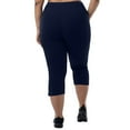 thumbnail image 5 of Amvlyk Capri Pants for Women Plus Size Qiuck Dry Soft Breathable Split Yoga Pants with Pockets Workout Capri Leggings Stretchy Lightweight Running Jogger Pant for Summer Activewear Gym, 5 of 7