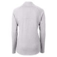 thumbnail image 3 of Women's Cutter & Buck  Heather Gray Utah State Aggies Adapt Eco Knit Heather Recycled Full-Zip Jacket, 3 of 3