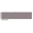 thumbnail image 2 of Geometric Fabric by the Yard, Abstract Lines with Curvy Oval Shapes Traditional Chain Motifs Retro Style, Decorative Upholstery Fabric for Sofas and Home Accents, Pale Yellow Mauve by Ambesonne, 2 of 4