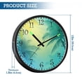 thumbnail image 3 of Voice Activated Clock with Glow Light 12 Inch Large Silent Wall Clock Battery Operated for Home Decor Blue and Green Gradient, 3 of 8