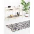 thumbnail image 3 of Rugs.com Rabia Collection Rug – 2' 7 x 11' Runner Blue Low Rug Perfect For Hallways, Entryways, 3 of 9