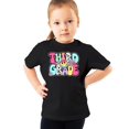 thumbnail image 3 of Retro Third Grade Shirt for Girls Back to School Groovy Girly 3rd Grade T-Shirt Black Shirt Youth Large, 3 of 5