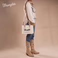 thumbnail image 3 of Wrangler Tote Bag for Women Retro Canvas Top Handle Purses and Handbags, Light Pink, 3 of 8
