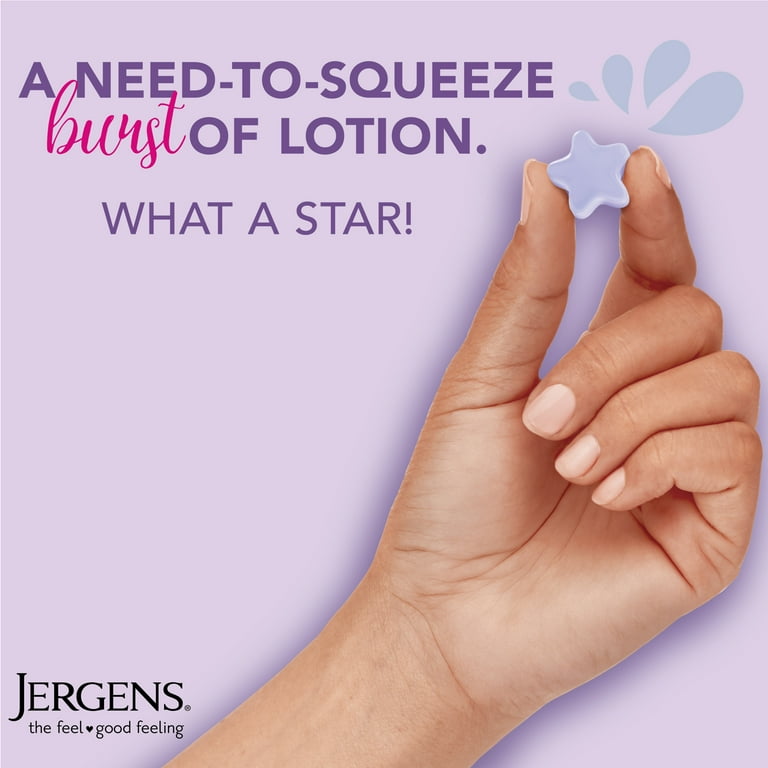 Jergens Lavender Lotion Bursts, Squishy Star-Shaped Moisturizer