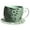 Green, variant on Planter Pot Iron Teacup Flower Pot Creative Design Metal Construction for Indoor Outdoor Tabletop Display