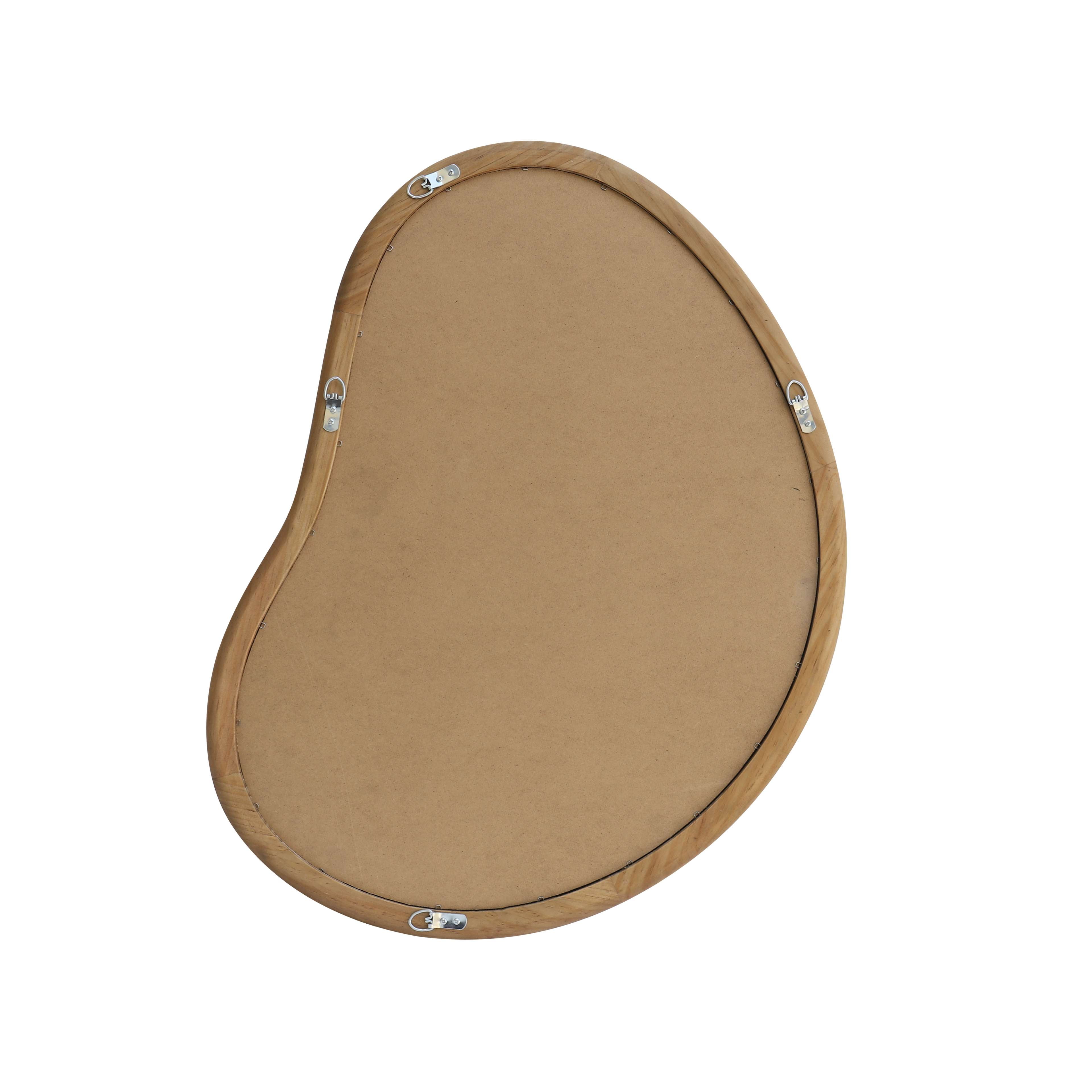 Better Homes & Gardens Soft Organic Wood Frame Wall Mirror, 23.7x30 Inch, Natural