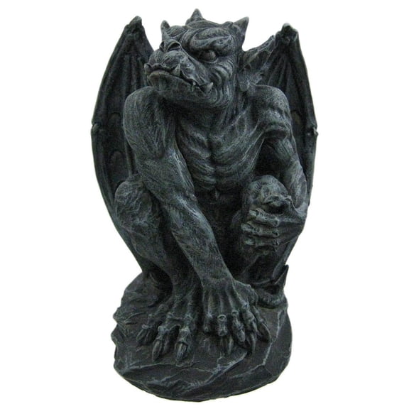 PTC Poised Protector Winged Gargoyle Statue, 4"D x 4"W x 7"H, Gray