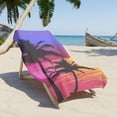 thumbnail image 4 of LACKUST Jumbo Beach Towel 75x150cm - Tropical Sunset Print, Quick-Dry & Lightweight for Beach and Pool, 4 of 5