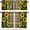 Sunflowerl-4, variant on Sunflower Kitchen Curtain Tiers and Valance Curtain Sets Sunflower Yellow Floral Retro Decorative Cafe Curtains Set for Kitchen Living Room Bathroom 52x18 & 27x24x2, 3 Panel