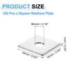 thumbnail image 2 of 100 Pcs Rondelle Carrée 5/8 Pouces pour Boulon 5/32 Pouces, Plaque de Roulement Plate en Acier Inoxydable 201 (0.04 Pouces Épaisseur), 2 of 6