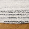 thumbnail image 3 of Safavieh Ebony Lennox Striped Area Rug, Gray/Ivory, 6' x 6' Round, 3 of 10