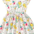 thumbnail image 4 of UFOUND Toddler Children Girls Dresses Short Sleeve Cartoon Prints Dress Sundress Trendy Toddler Dailywear, 4 of 4