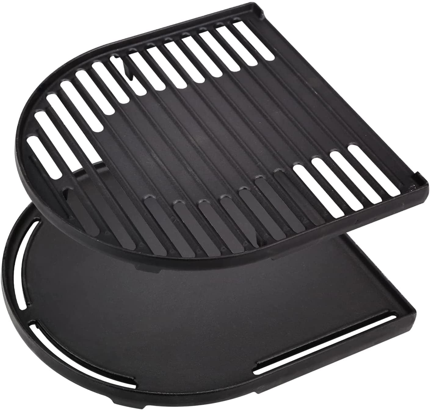 Grisun Cast Iron Grill Parts with Cooking Griddle and Grill Grates for  Coleman Roadtrip Swaptop Grills LX LXE LXX, Non-Stick Flat Grill Accessories  for Coleman Grill, 2Pcs 