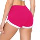 thumbnail image 1 of Shorts de yoga ALWAYS para mujer, fucsia y blanco, talla XS, suaves, 1 of 6