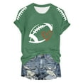 thumbnail image 3 of TINZ T-Shirt Imprimé Saison de Football Amusant pour Femmes Manches Longues Rayé à Manches Longues, 3 of 3