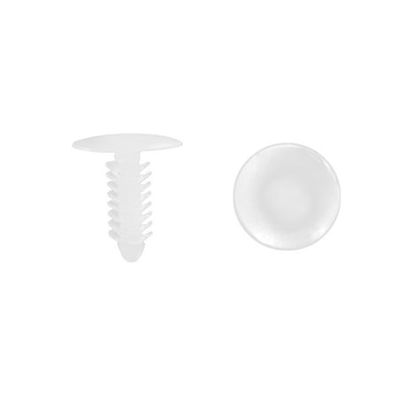 Hood Installation Clip Kit Father' s Day Gift l 100Pcs Plastic 8mm Hole Dia Car Auto Screw Fastener Rivet Retainers Hood Clip ()