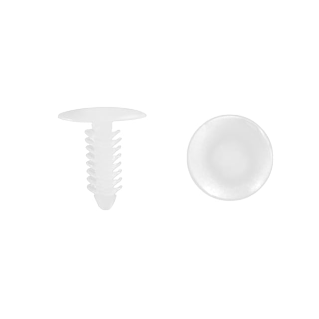 Unique Bargains 100Pcs Plastic 7.6mm Hole Dia Car Auto Screw Fastener Rivet Retainers Hood Clip