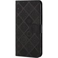 thumbnail image 3 of Compatible with iPhone 15 Pro Case with Card Holder Leather Flip Folio Case Retro Embossing with Kickstand Magnetic Protective Cover Wallet Case for iPhone 15 Pro 6.1 inch Black XCM, 3 of 16