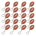 thumbnail image 1 of Paquete de 20 llaveros de balón de rugby para recuerdos de fiesta, pelota antiestrés de rugby, recompensa para carnaval escolar, centro deportivo, 1 of 4