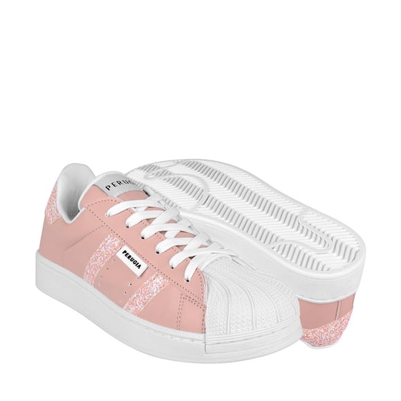 TENIS CASUALES DAMA PERUGIA 31201 SIMIPIEL ROSA PERUGIA  31201